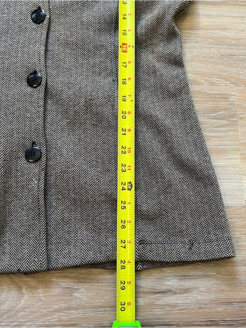 Vintage Burberrys London Herringbone Sweater Blazer Size 42 us 10 - 12 brown - Picture 8 of 11